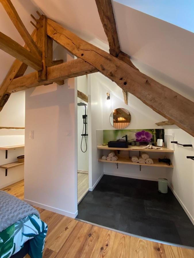 A La Memoire De Merlin & Spa Saint-Malon-sur-Mel Luaran gambar